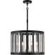 Majestic Splendor 6 Light 23 inch Polished Nickel/Sand Coal Chandelier Ceiling Light