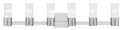 Midtown 6 Light 36 inch Polished Chrome Bath Vanity Wall Light
