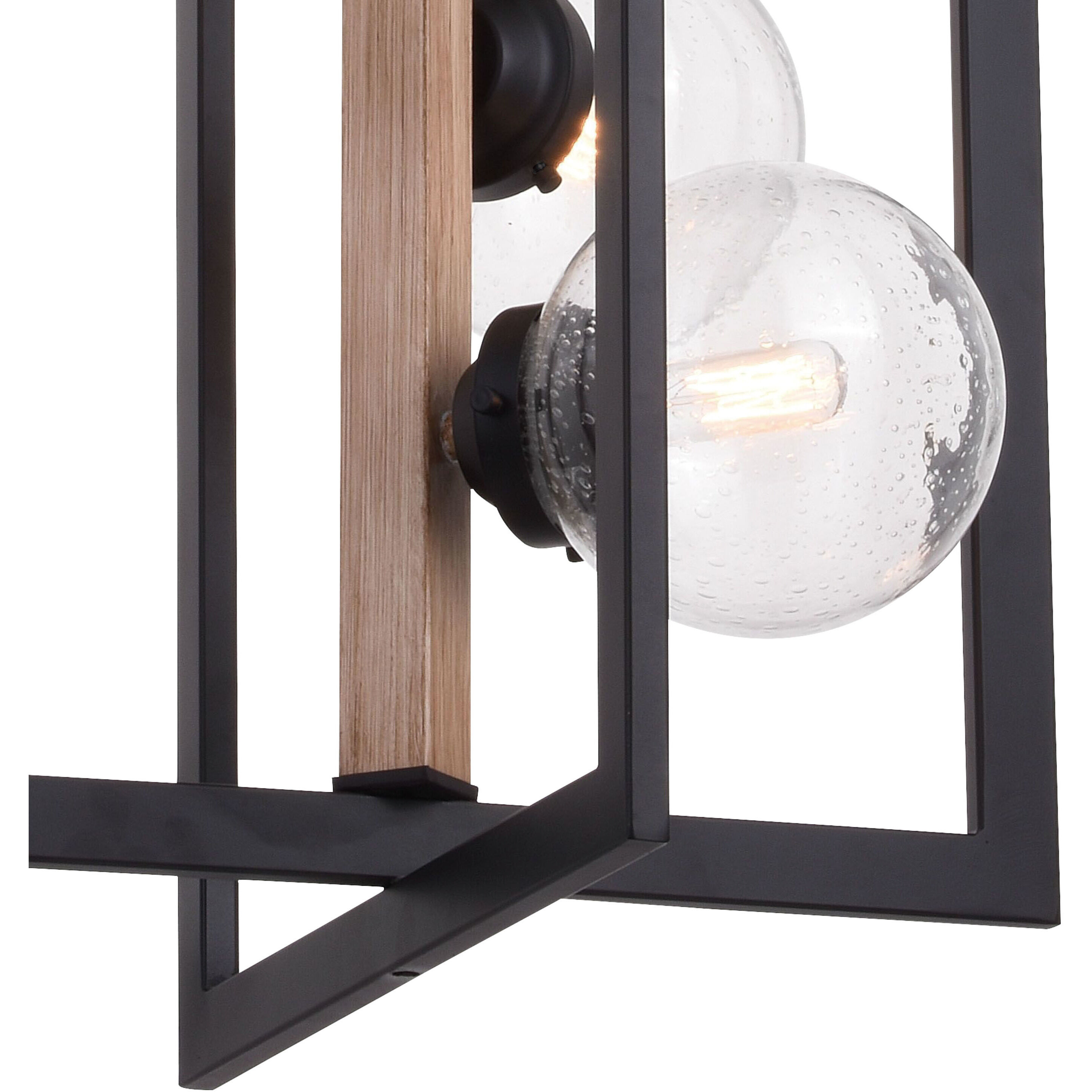 Bridgeview LED 16 inch Oil Rubbed Bronze and Light Walnut Pendant Ceiling Light