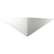 Ambiance Triangle LED 21 inch White Crackle ADA Wall Sconce Wall Light in 1000 Lm LED