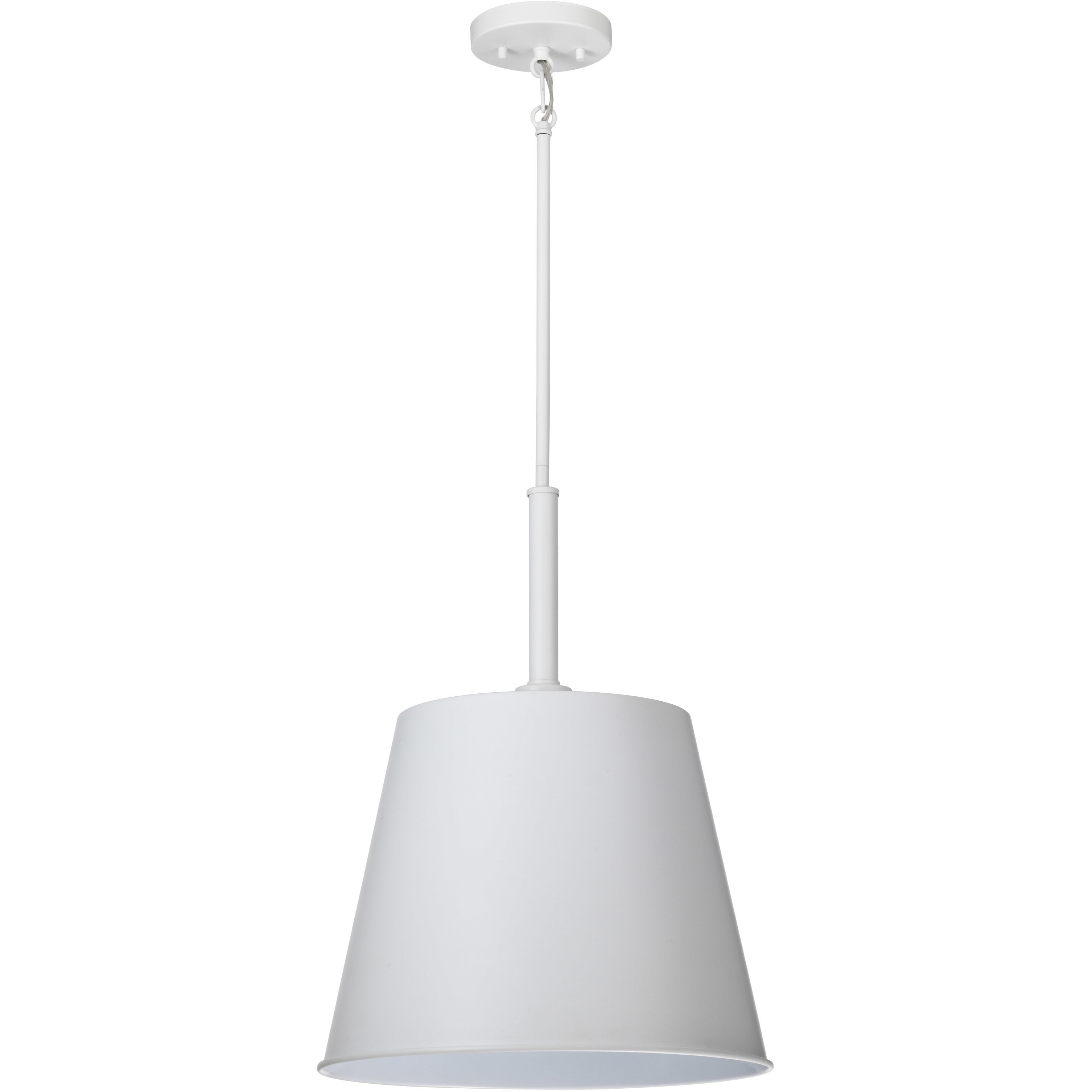 Alexis 1 Light 15 inch Matte White Pendant Ceiling Light
