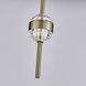 Goccia LED 6.25 inch Winter Brass Mini Pendant Ceiling Light