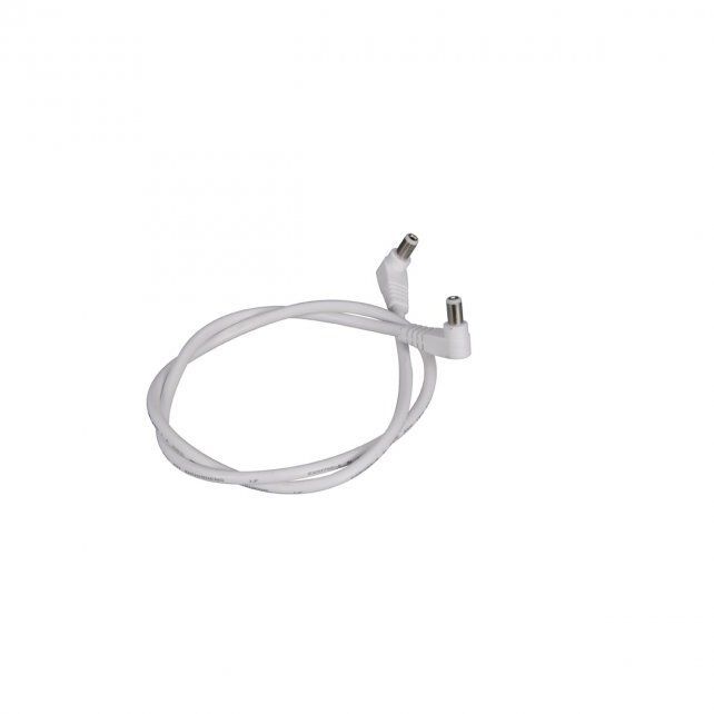 Straight Edge White Connector and Cable