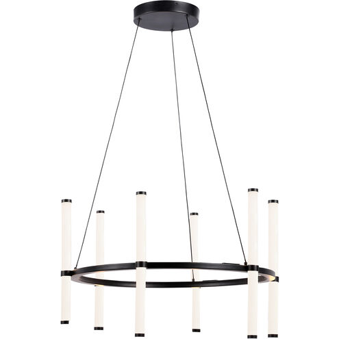 Corvette LED 24 inch Matte Black Chandelier Ceiling Light