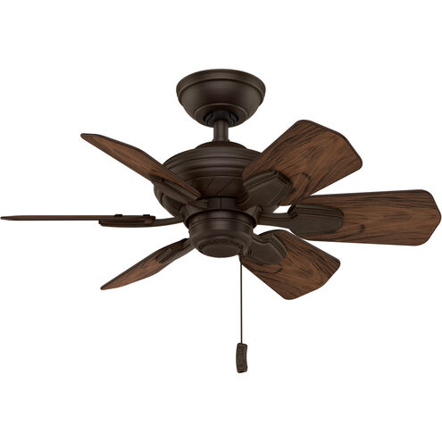 Wailea 31 inch Brushed Cocoa with Dark Walnut, Dark Walnut Blades Ceiling Fan