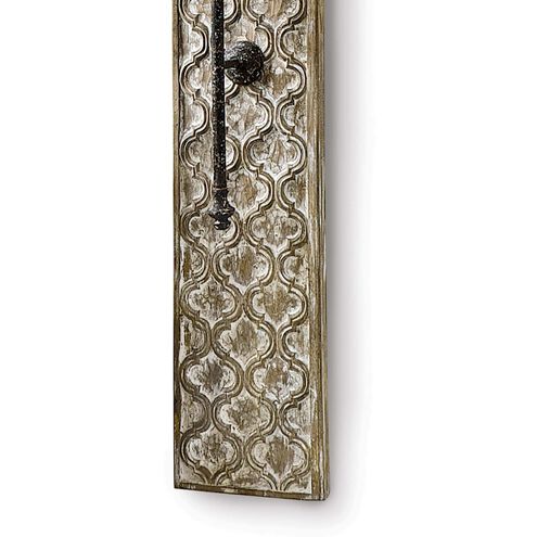 Carved Panel 2 Light 10 inch Distressed Painted Wall Sconce Wall Light