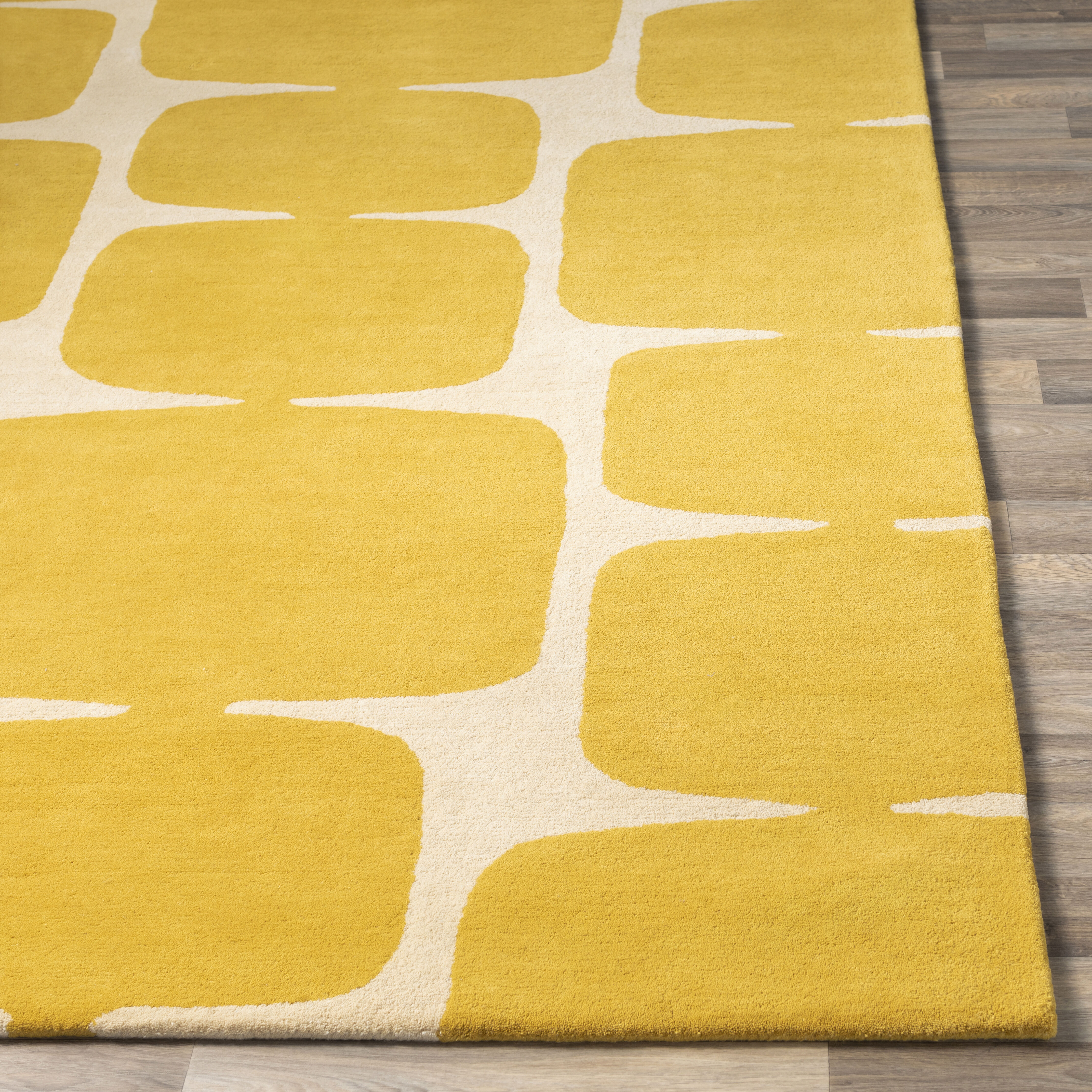 Scion 63 X 39 inch Mustard Rug in 3 x 5, Rectangle