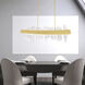 Guadiana LED 39 inch Satin Gold Island/Pool Table Light Ceiling Light