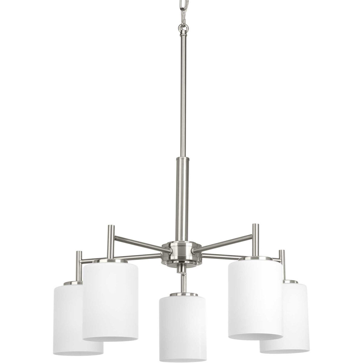 Replay 5 Light 21 inch Brushed Nickel Chandelier Ceiling Light