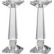 Crystal 12 X 4 inch Candle Holder, Set of 2