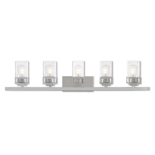 Harding 5 Light 43 inch Polished Chrome Bath Vanity Wall Light