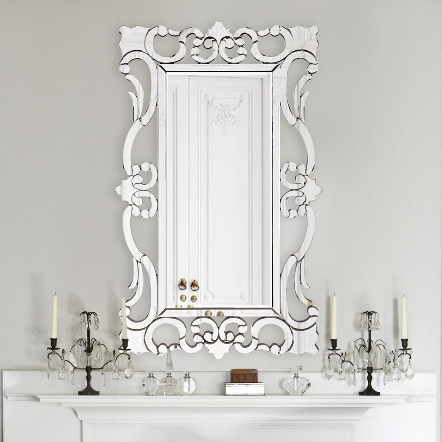 Rebecca 47 X 29 inch Mirrored Wall Mirror