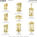Lexington 4 Light 13 inch Natural Brass Outdoor Pendant Lantern