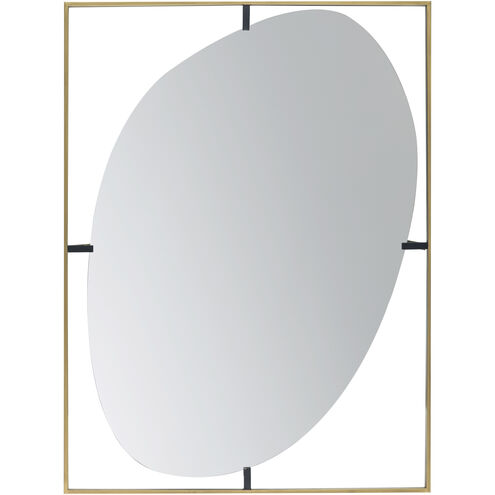 Poppy 40.2 X 29.9 inch Black/Gold Wall Mirror