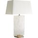 Maddox 30 inch Opal Swirl Table Lamp Portable Light