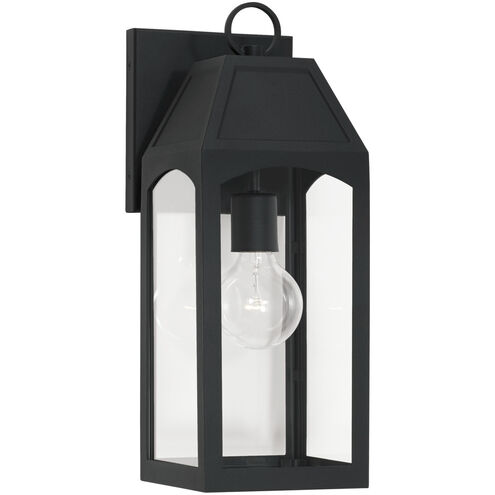 Burton 1 Light 17 inch Black Outdoor Wall Lantern