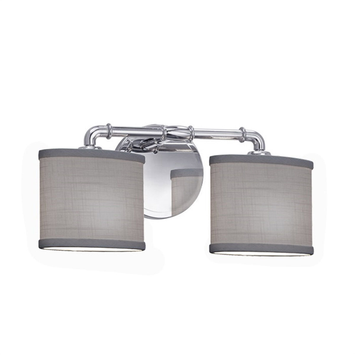 Textile LED 17 inch Polished Chrome Bath Bar Wall Light
