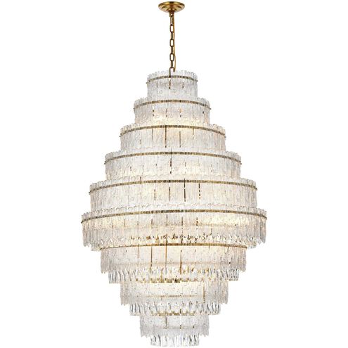 Emilia 27 Light 36 inch Satin Gold Chandelier Ceiling Light