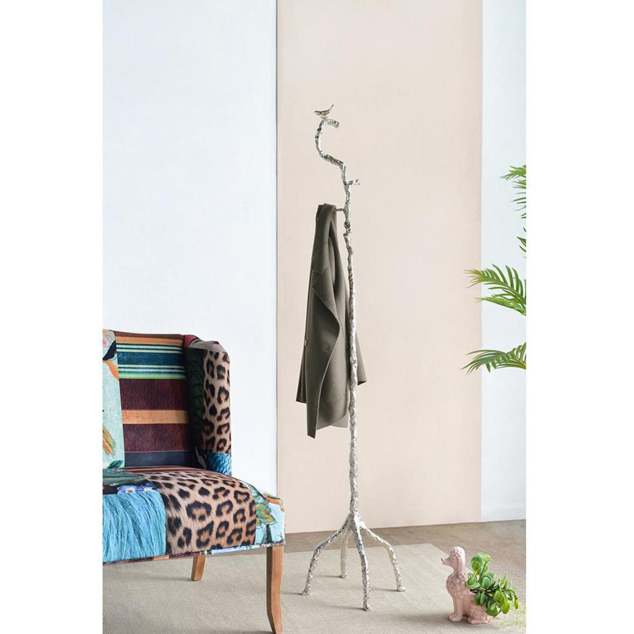 Anita 71 inch Shiny Gold Coat Hanger