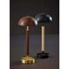 Ronny 14.63 inch 1.50 watt Walnut Wood and Antique Brass LED Cordless Table Lamp Portable Light