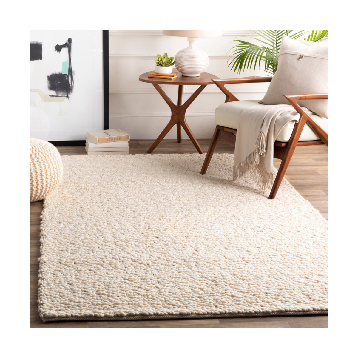 Kapara 36 X 24 inch Cream Rugs, Rectangle