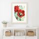 Florals Collection Red Framed Art