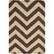 Frontier 36 X 24 inch Dark Brown, Khaki Rug