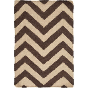 Frontier 36 X 24 inch Dark Brown, Khaki Rug