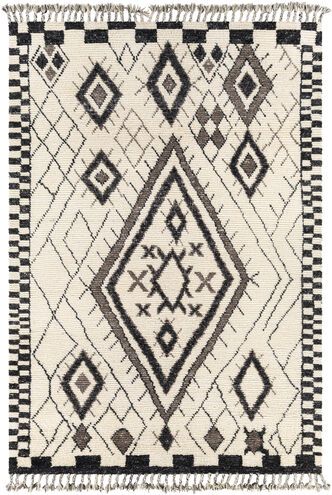 Meknes 108 X 72 inch Cream Rug in 6 X 9, Rectangle