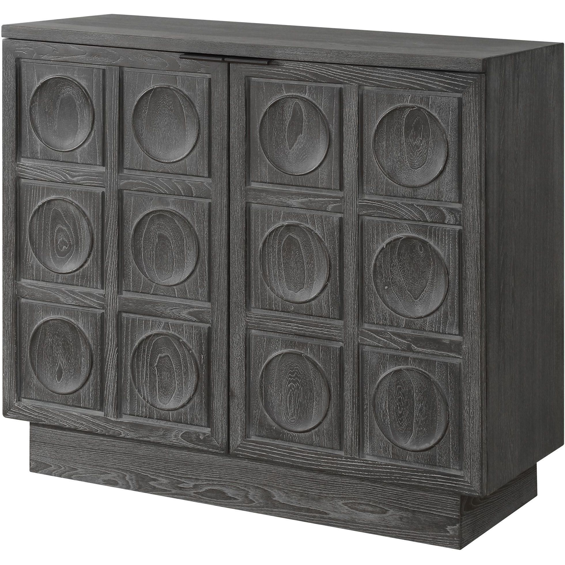 Shelby Ebony Stain 2 Door Cabinet