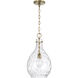 Brentwood 1 Light 9.75 inch Aged Brass Pendant Ceiling Light