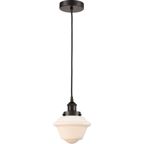 Edison Oxford LED 8 inch Oil Rubbed Bronze Mini Pendant Ceiling Light