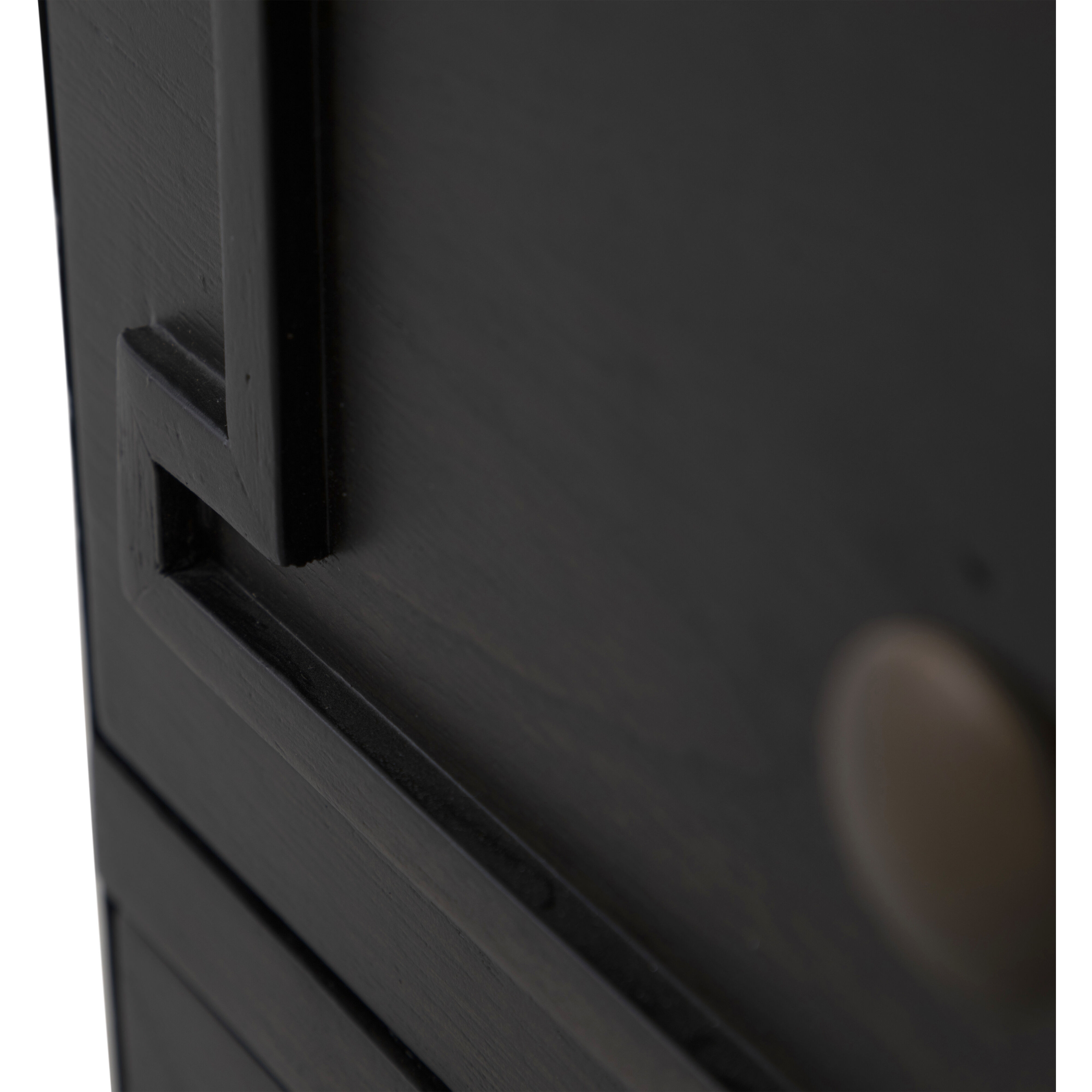 Glenwood Cerused Brown and Agros White Stone with Brushed Antique Brass Chest