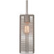 Downtown Mesh 1 Light 4 inch Beige Silver Pendant Ceiling Light in Adjustable Cord, Exposed Bulb, Metallic Beige Silver, E26 Incandescent