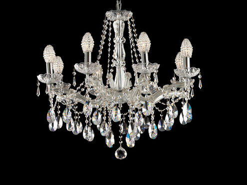 Strasbourg 8 Light 26 inch Polished Chrome Chandelier Ceiling Light