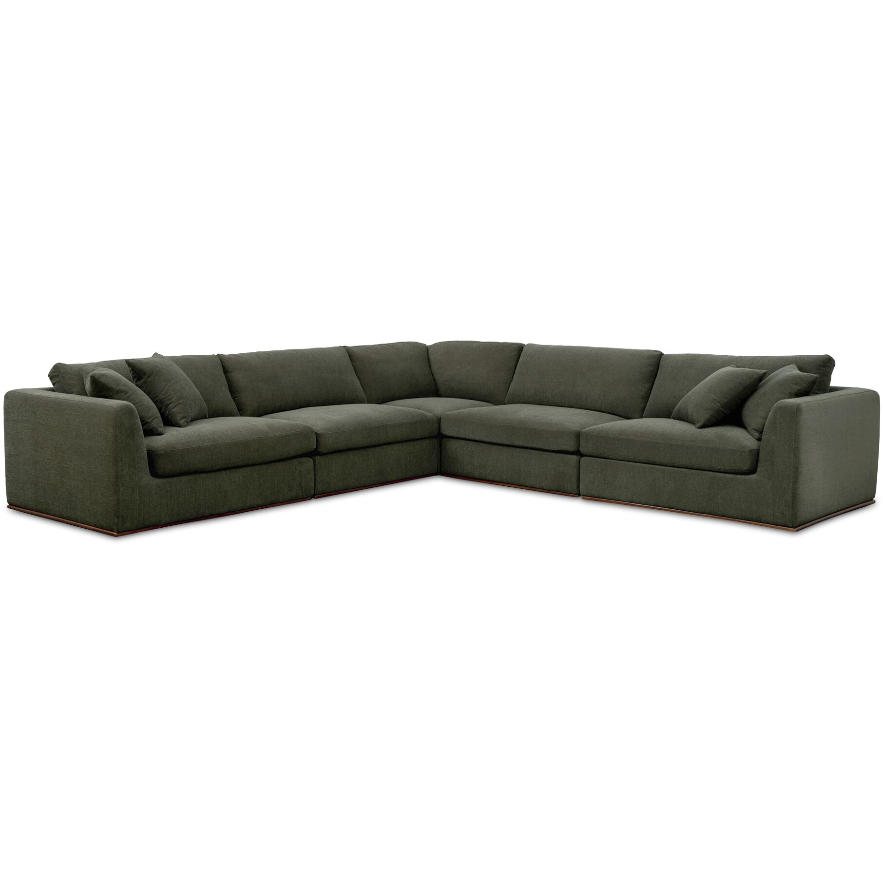 Rue Green Modular Sectional, Classic L