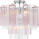 Addis 4 Light 17.75 inch Polished Chrome Semi Flush Mount Ceiling Light in Spring