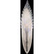 Plume Wall Sconce Wall Light in Silver, Dichroic Feathers Studio Glass
