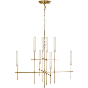 Ian K. Fowler Fay LED 32 inch Hand-Rubbed Antique Brass Chandelier Ceiling Light