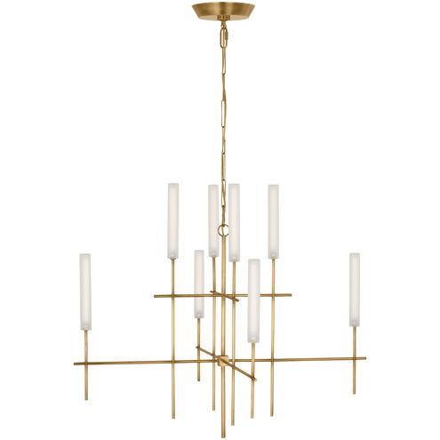 Ian K. Fowler Fay LED 32 inch Hand-Rubbed Antique Brass Chandelier Ceiling Light