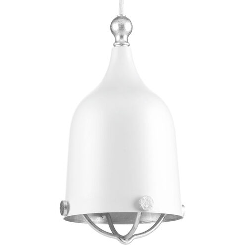 Era 1 Light 6.38 inch White Mini-Pendant Ceiling Light, Design Series