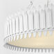 Suzanne Kasler Leslie LED 26.75 inch Plaster White Chandelier Ceiling Light
