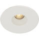 Recessed Lighting LED Brushed Nickel Recessed Housing and Trim in White, Recessed Housing and Trim