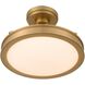 Cameron 1 Light 16.5 inch Brushed Champagne Brass Semi-Flush Mount Ceiling Light