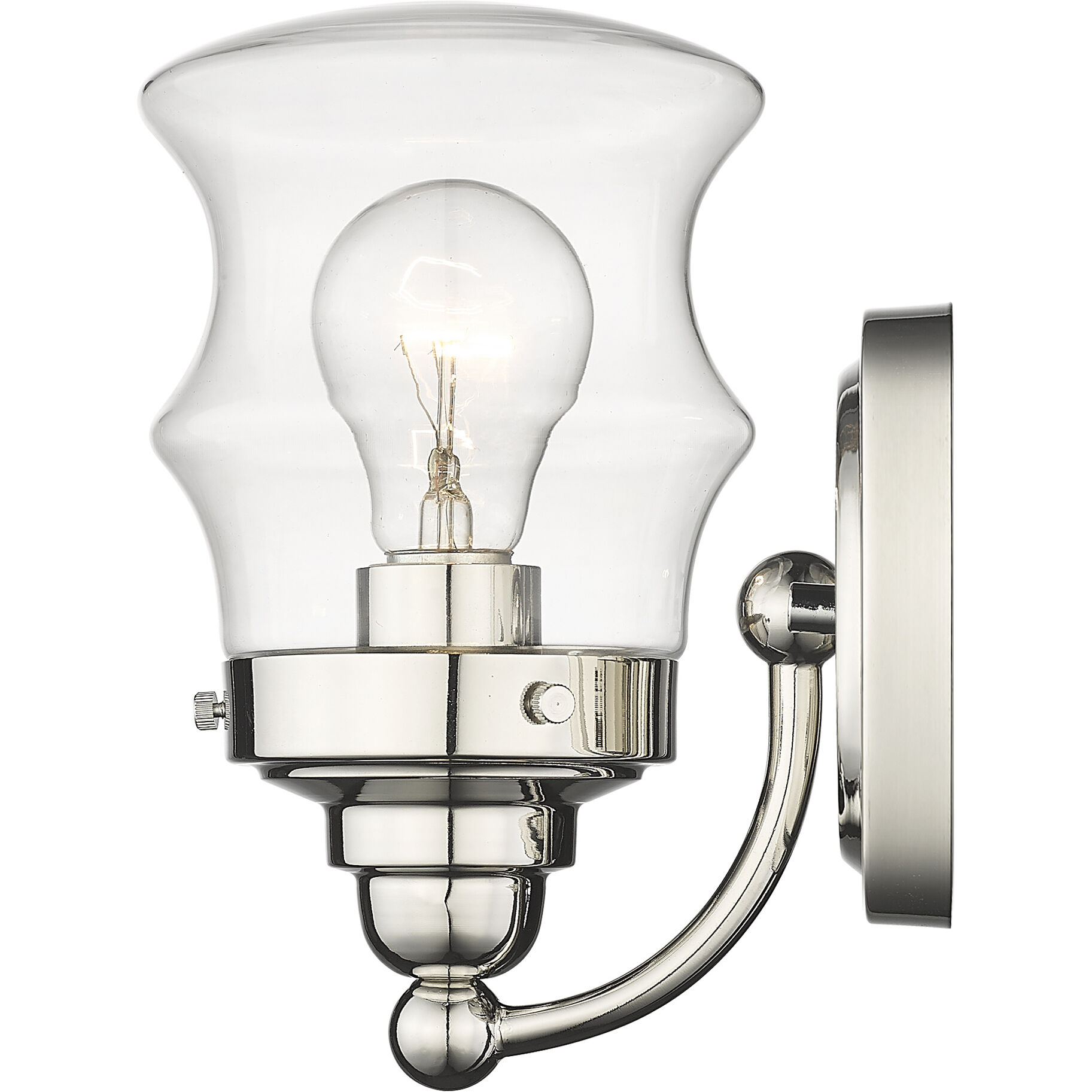 Keal 1 Light 5 inch Polished Nickel Vanity Light Wall Light