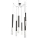Axis XL LED 11 inch Graphite Swag Multi-Pendant Ceiling Light