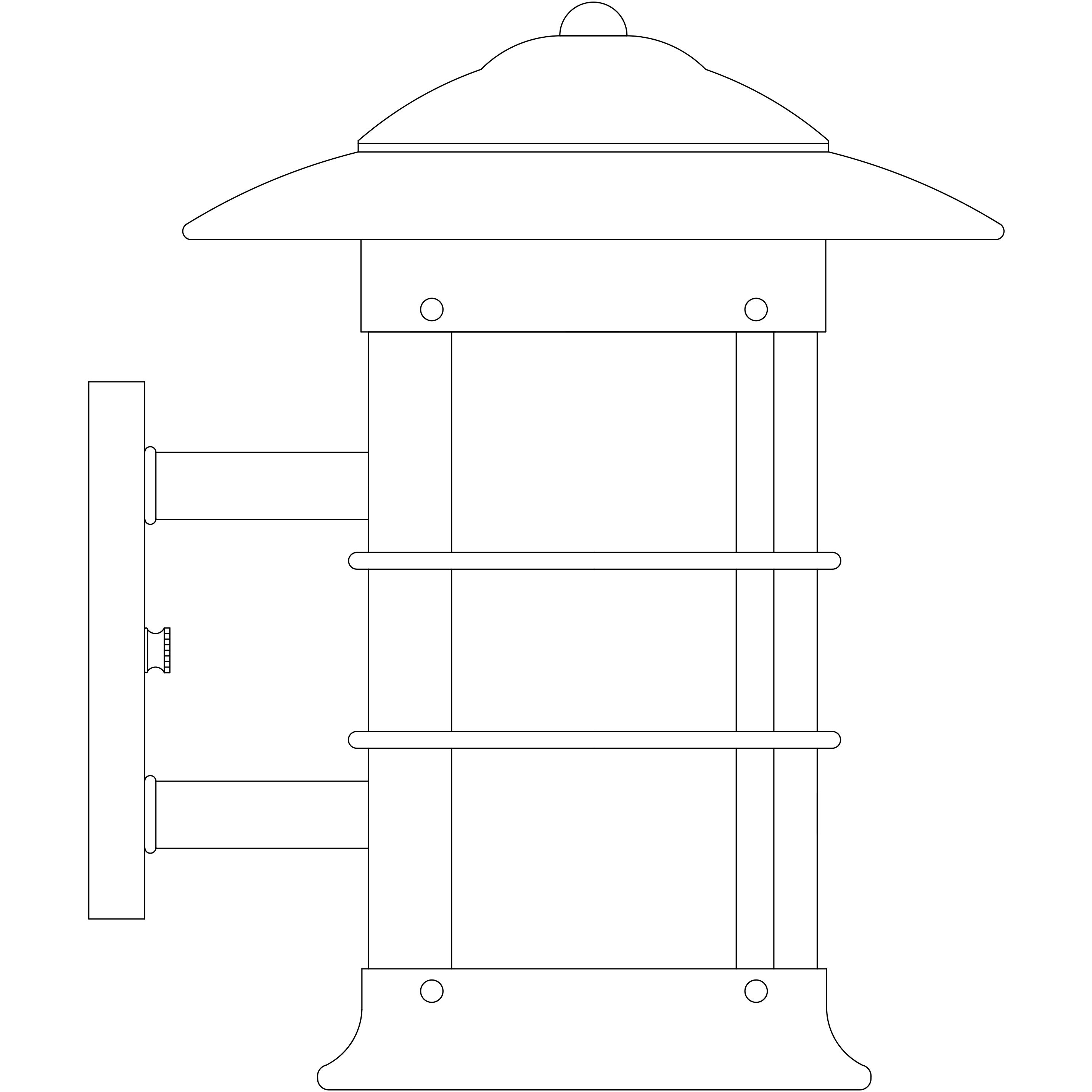 Newport Outdoor Wall Mount in Pewter, Almond Mica