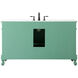 Danville 60 X 21 X 36 inch Vintage Mint Vanity Sink Set