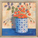 Bouquet of Orange Orange and Blue and Green Canvas