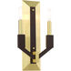 Beckett 2 Light 8 inch Satin Brass ADA ADA Double Sconce Wall Light